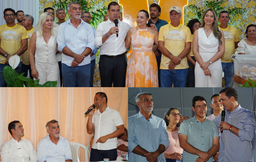 Prefeita de Buriti; abaixo da esq/dir: prefeitos de Carrasco Bonito e São Miguel