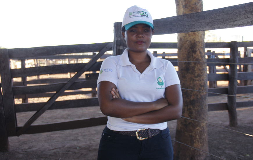 Lais Aichá é uma das alunas do polo de Almas