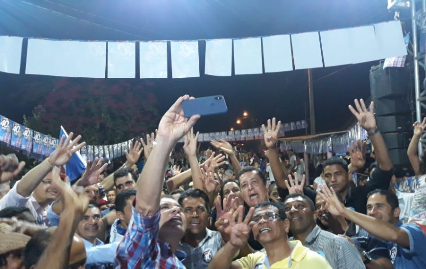 Comício do candidato foi realizado no Setor Nova Cidade