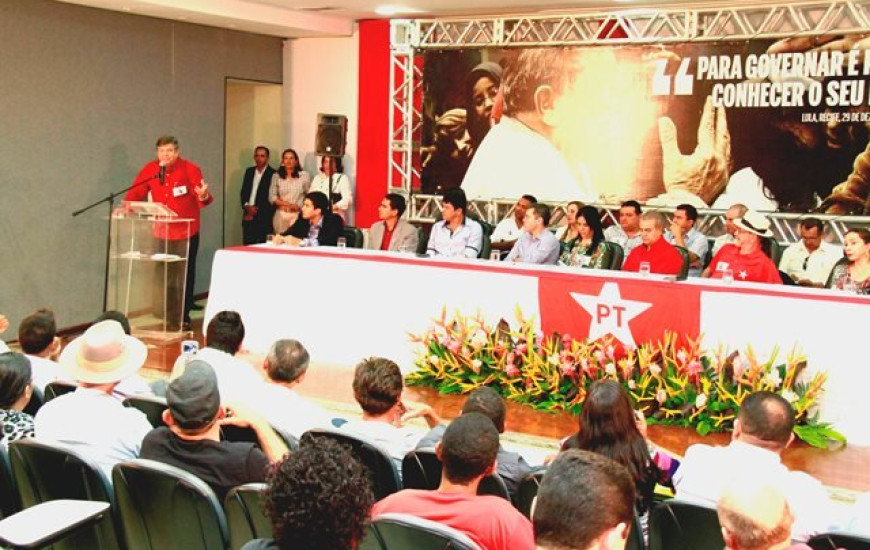 Nicolau durante lançamento da Caravana