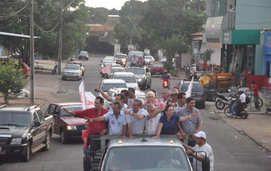 Carreata da coligação com Miranda e Kátia