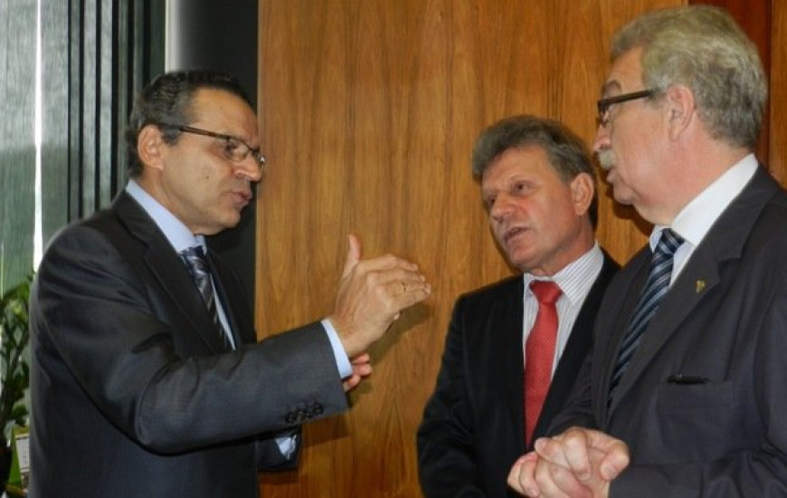 Agolin com presidente da Câmara