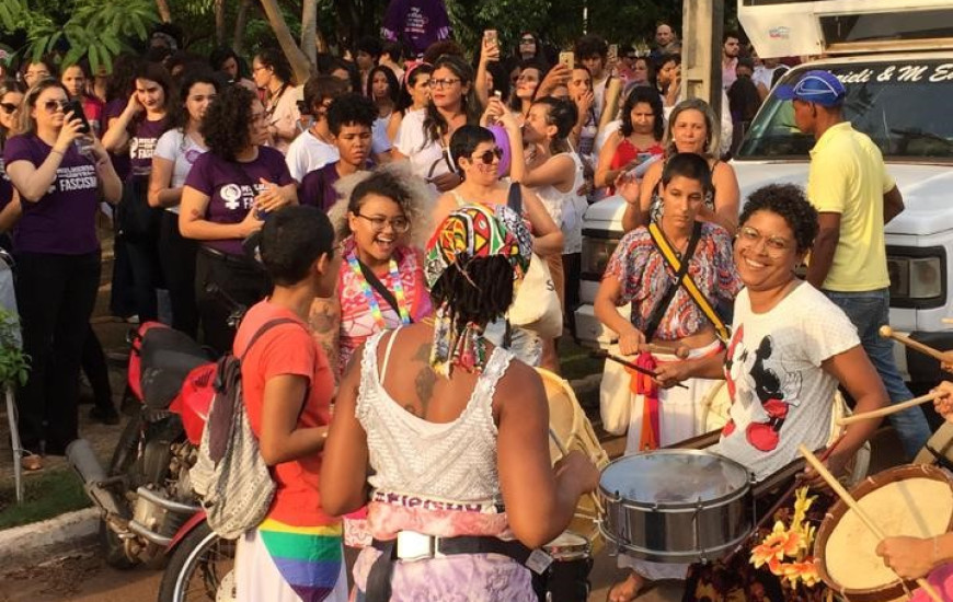 Ato teve início às 6 horas na Praça dos Povos Indígenas, em Palmas