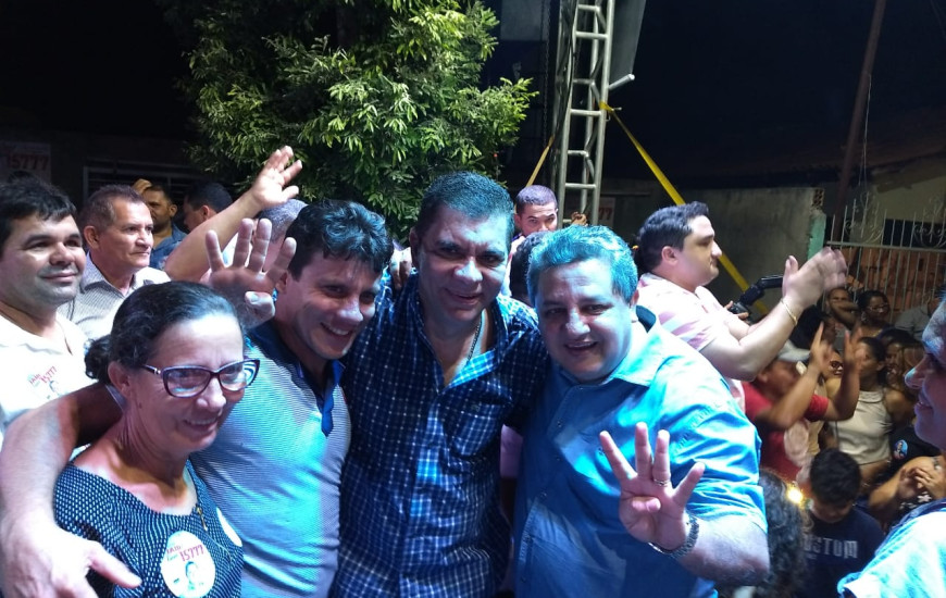 Amastha em comício no Bico do Papagaio