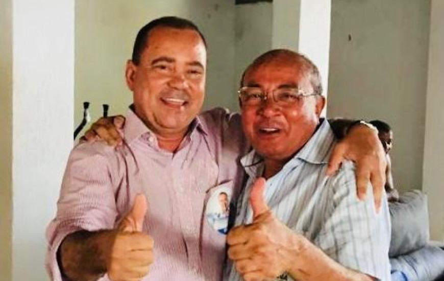 Vicentinho e o ex-prefeito do município, José Viana
