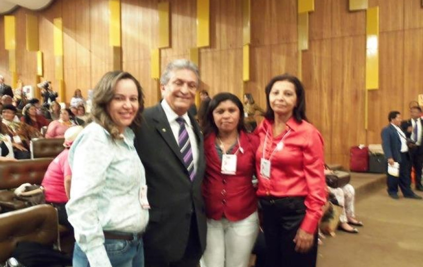 Reis durante a convençao do PMDB Mulher