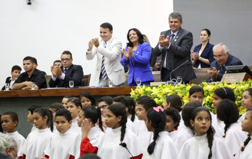 Valderes participou da homenagem à Palmas
