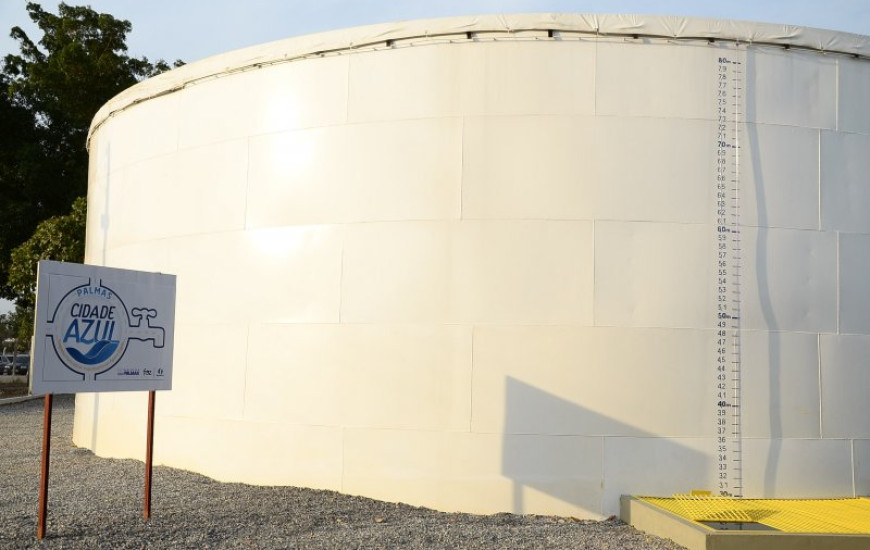 Reservatório armazena até 2 milhões de litros