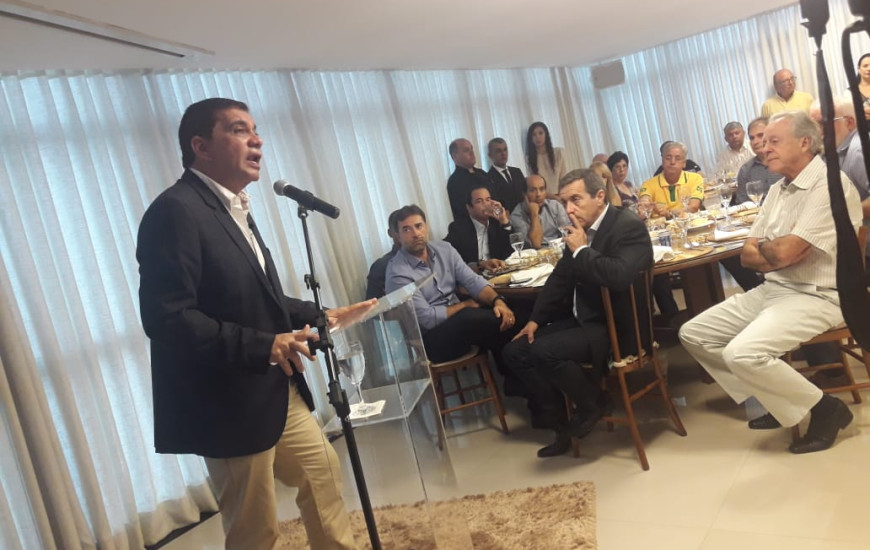 Amastha conversou com empresários na manhã desta terça-feira