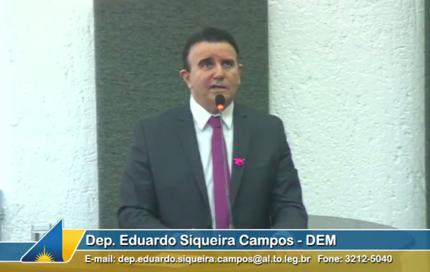 Eduardo participa de sessão nesta terça