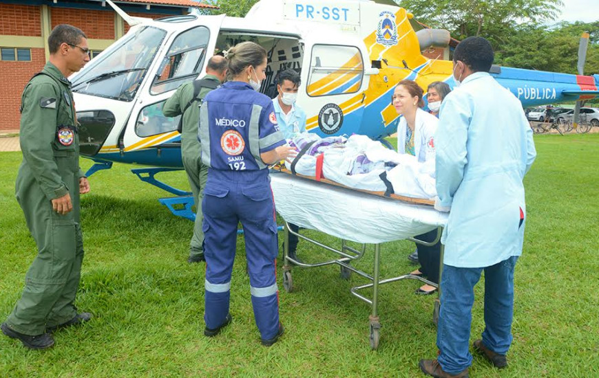 Helicóptero da SSP realiza resgates a moradores do TO