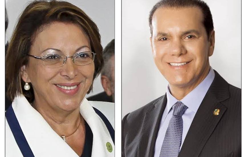 Ministra Ideli Salvati e o senador Ataídes