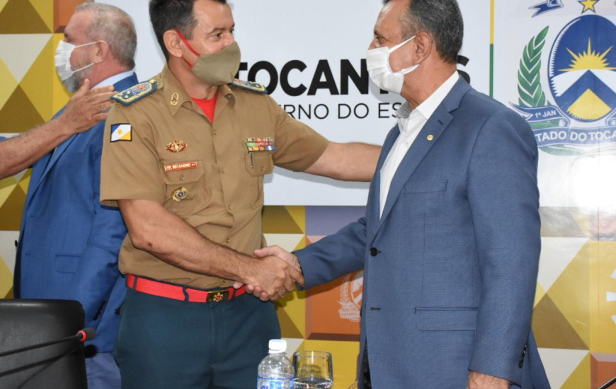 Deputado Antonio Andrade e Cel. Reginaldo Leandro da Silva