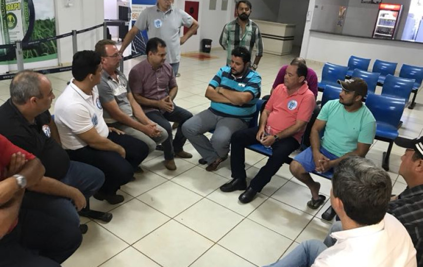 Na ocasião o candidato se comprometeu em rever impostos fixos