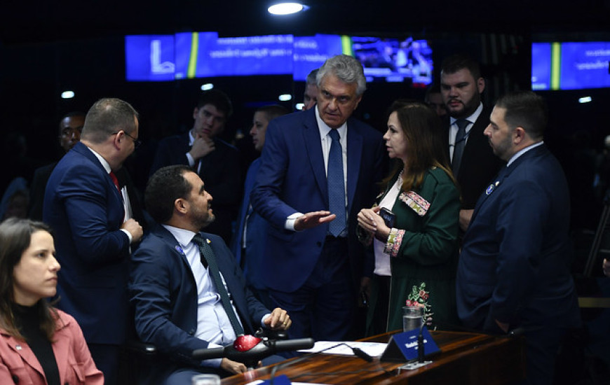 Governadores do TO, Wanderlei Barbosa, de Goiás, Ronaldo Caiado, e Sen. Dorinha