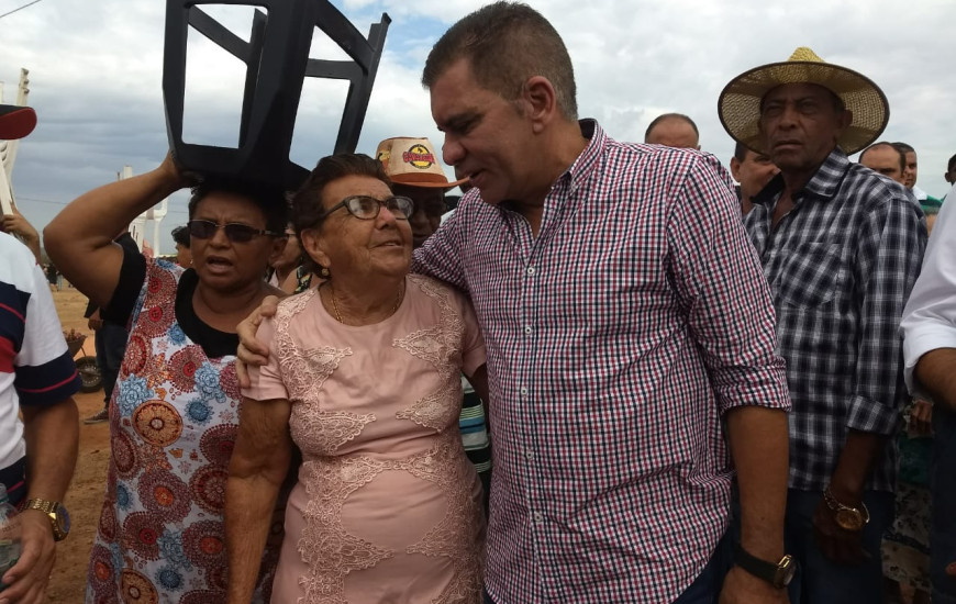 Carlos Amastha durante Missa Campal do Senhor do Bonfim