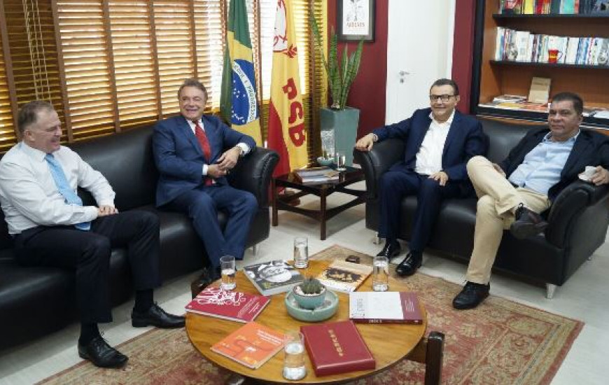 Amastha durante encontro com correligionários em Brasília