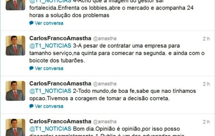 Tweets de Carlos Amastha