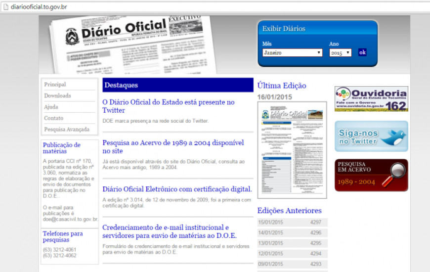 Diário Oficial do Estado