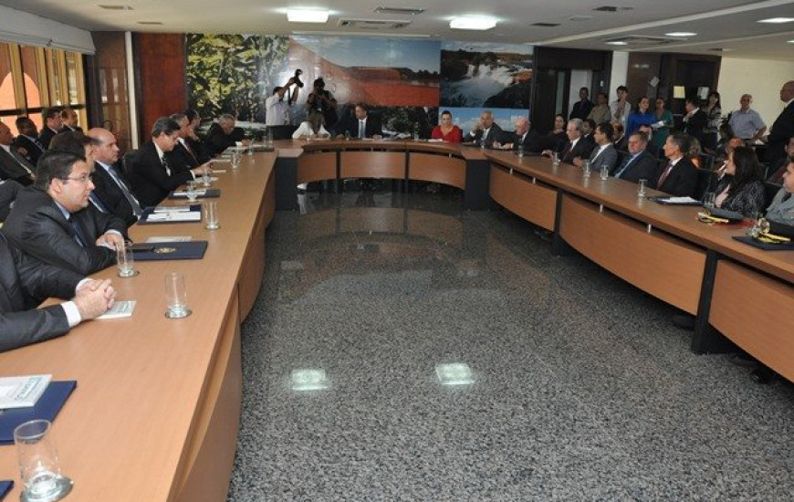 Reunião com secretários