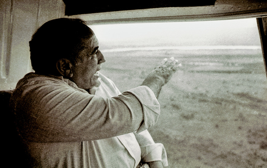 Siqueira sobrevoando a região de Palmas, 1989