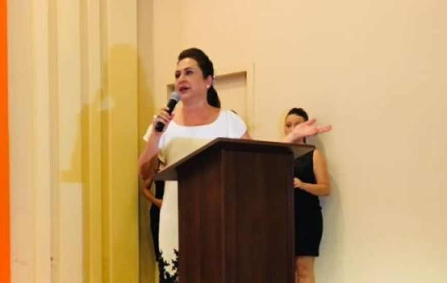 Kátia Abreu durante posse da Faet 