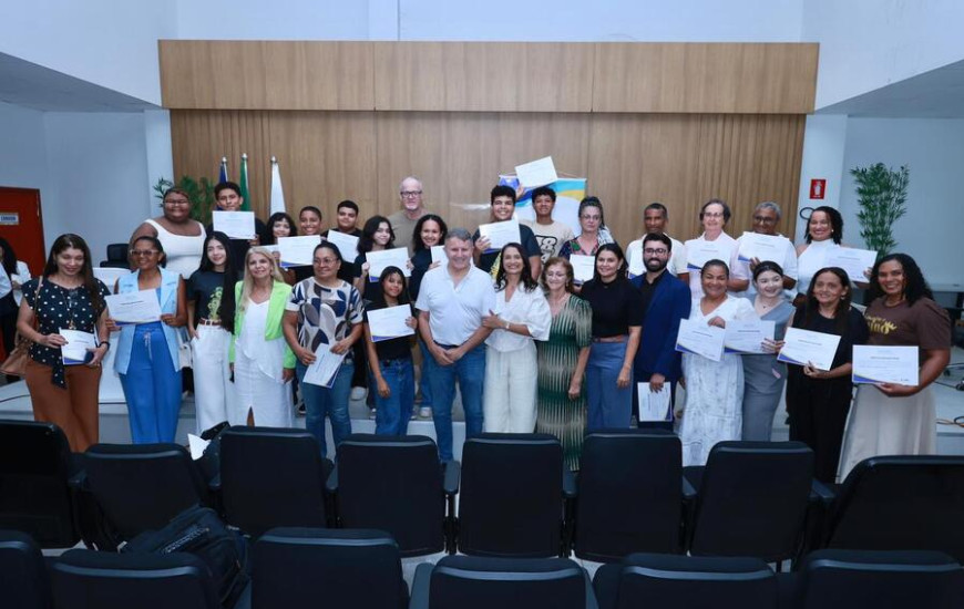 Durante a posse dos conselheiros do CMDCA