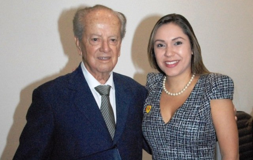 Ary Valadão e a deputada Luana Ribeiro