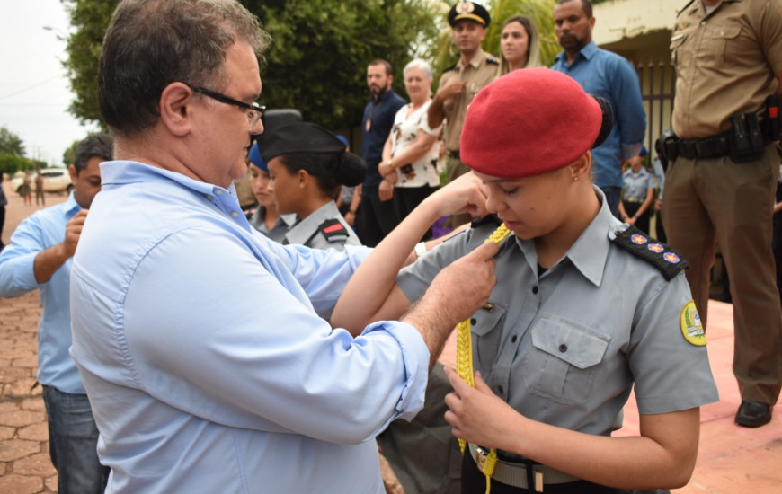 Adriano Rabelo participa de solenidade no Colégio Cívico Militar de Colinas