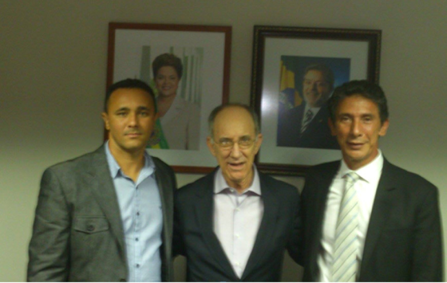 Marcilon, Rui Falcão e Raul reunidos