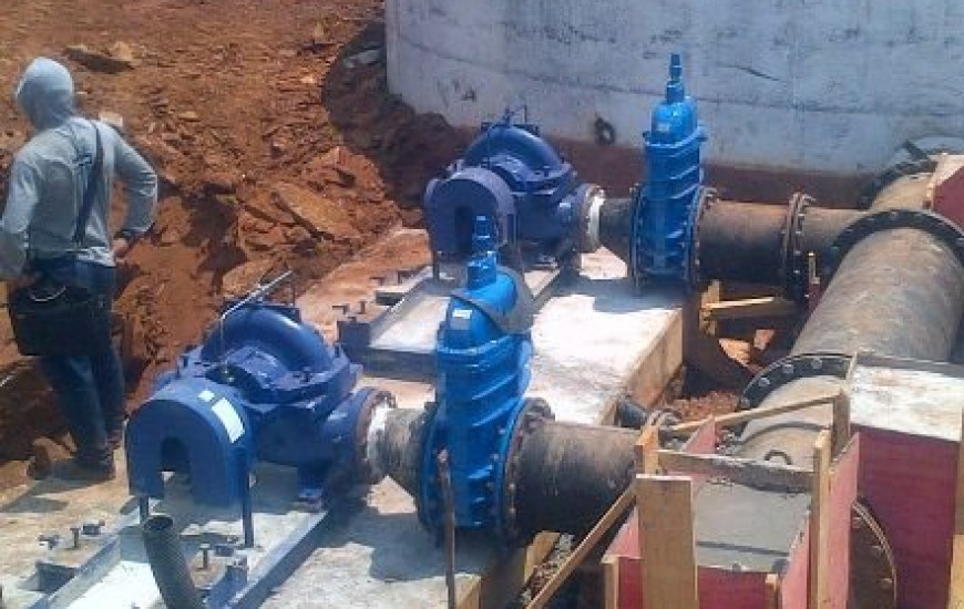 Novo sistema de distribuição de água