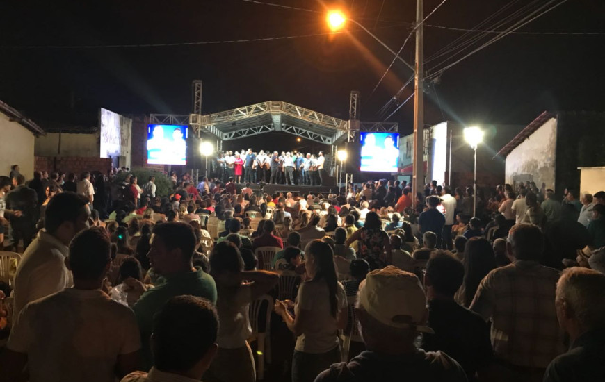 Comício foi realizado em Paraíso do Tocantins