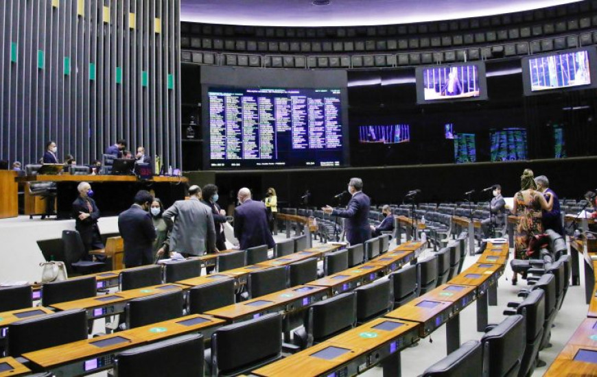 Plenário durante sessão do Congresso Nacional 
