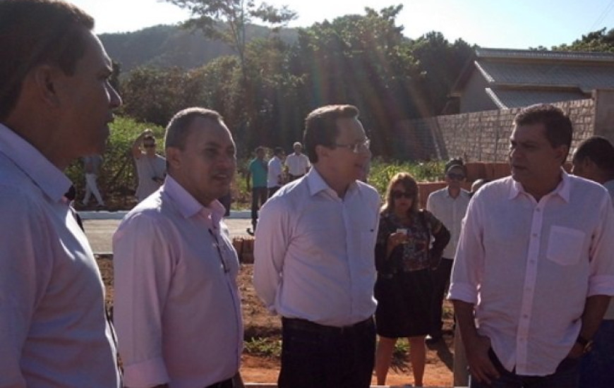 Marilon acompanhou Amastha em vistoria