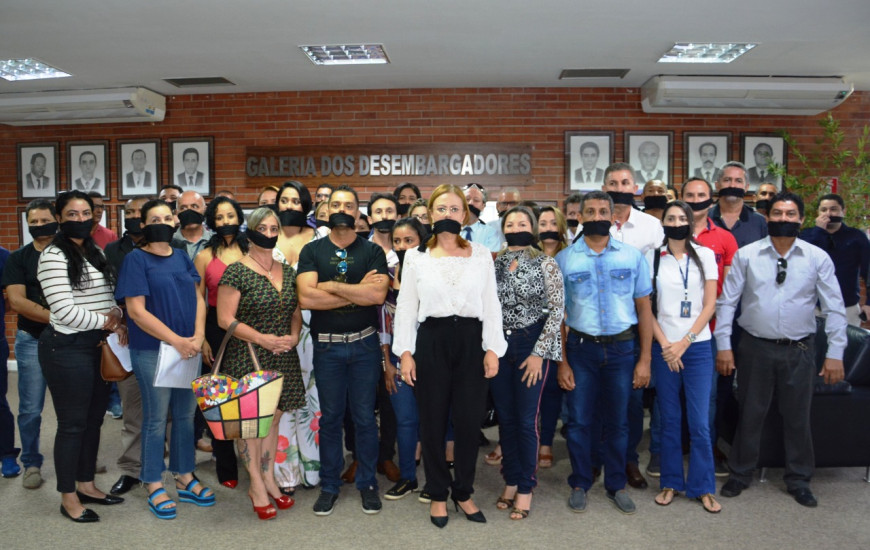 Protesto dos oficiais de Justiça 