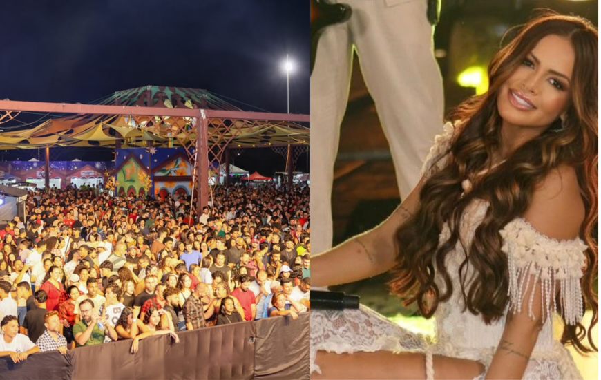 Vocalista Náguia Brasil do Forro do Muído é uma das atrações da última noite 