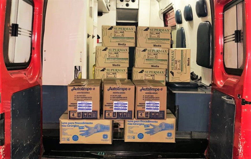 Luvas e álcool em gel garantirão atendimentos com segurança aos bombeiros 