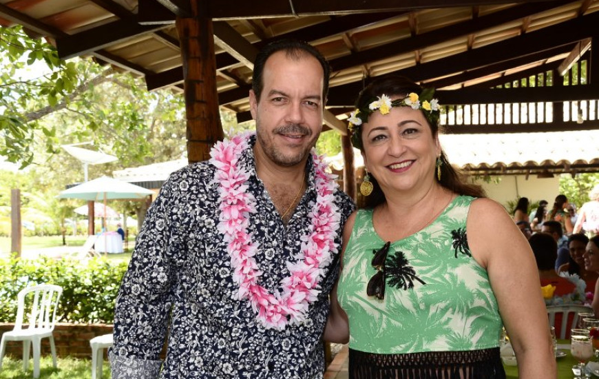 Kátia e Moises durante festa no fim de semana