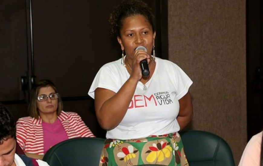 Fátima Barros, líder do Quilombo Ilha São Vicente