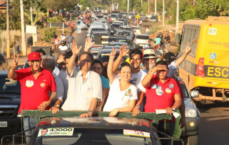 Marcelo, Lelis e Kátia em caravana pelo Bico