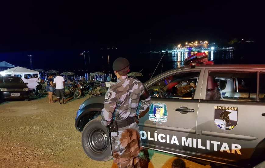Policiamento em Porto Nacional.