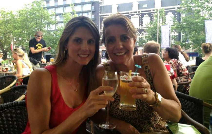 A família Fregonesi curtindo o que Amsterdam tem d