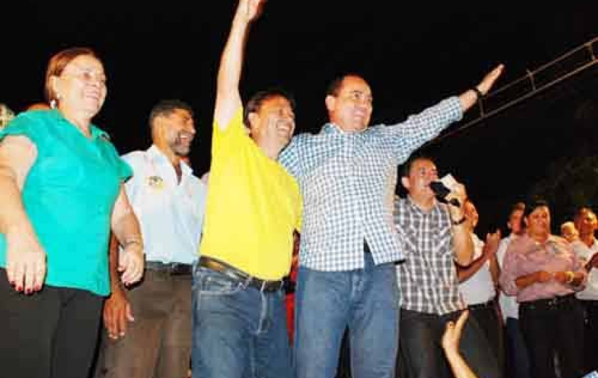 Otoniel e Vicentinho na campanha de 2010