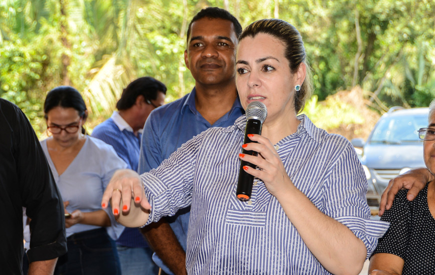 Entrega do asfalto do bairro Santa Fé no Distrito de Taquaruçu