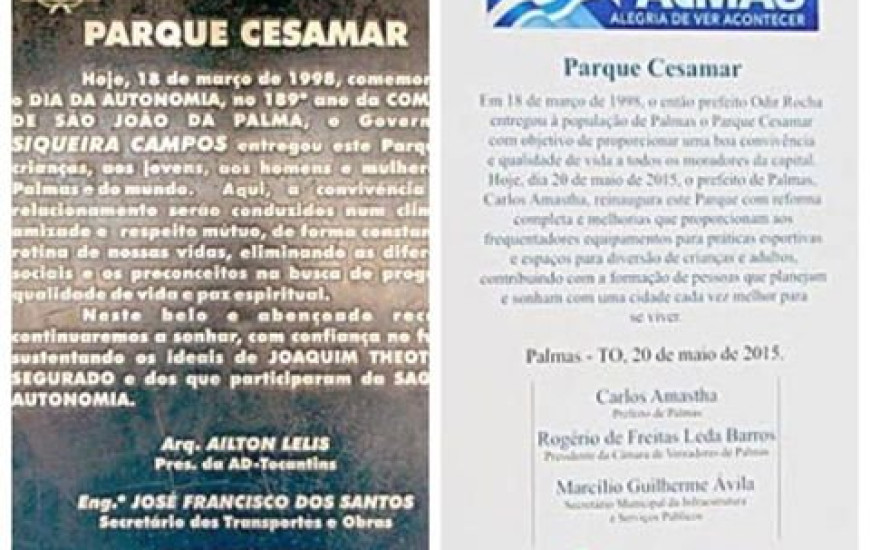 A confusão das placas