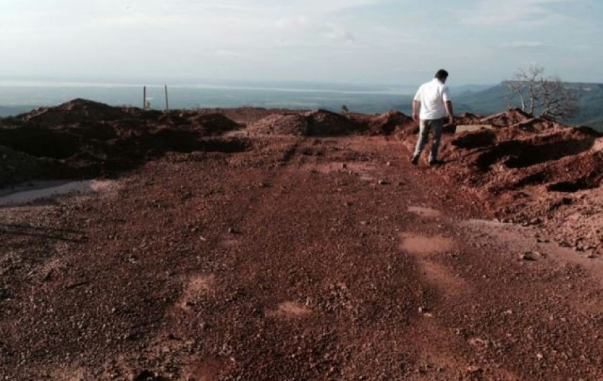 Vista do Morro onde ficará o cristo de Palmas