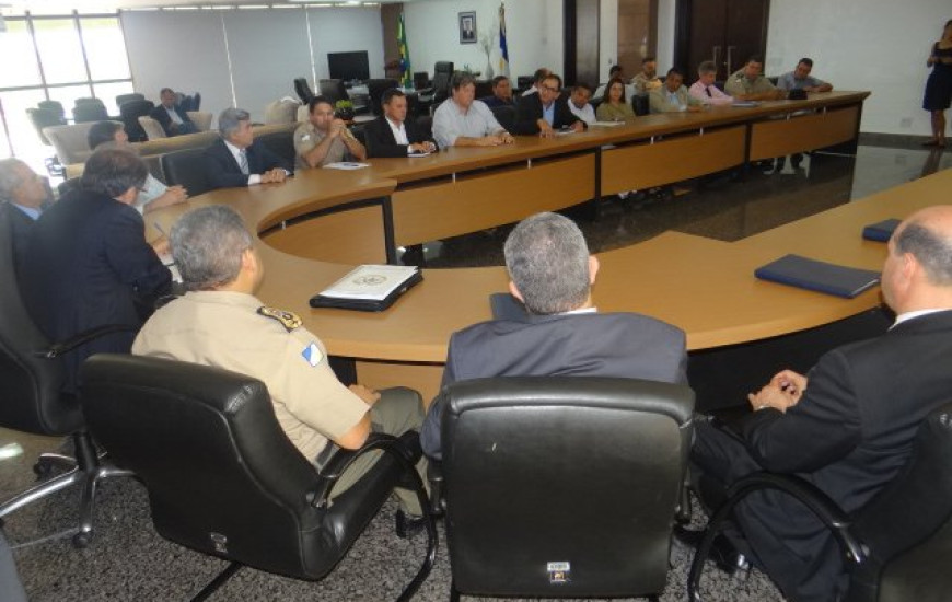 Manoel Miranda esteve na reunião com o governador