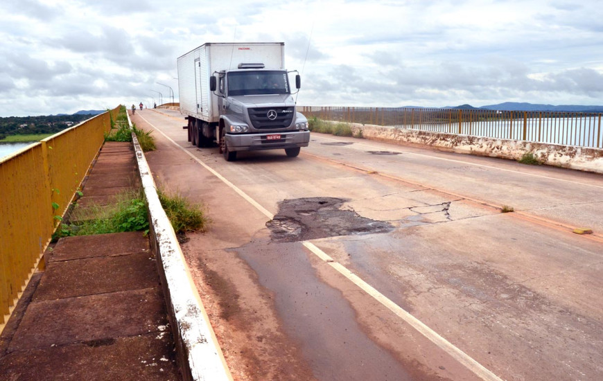 Atualmente o seu tráfego está limitado a veículos leves