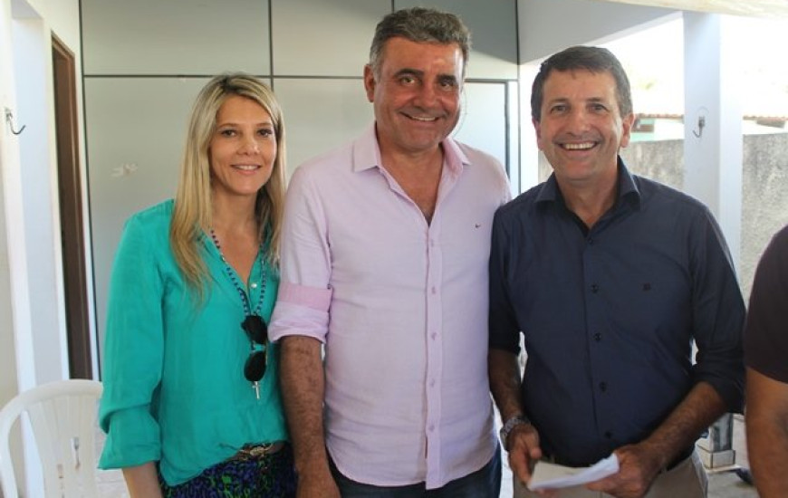 Cirlene e Pugliese com Udson Bandeira