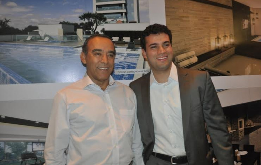 Jonatas Rizzo e seu pai Helio Santos